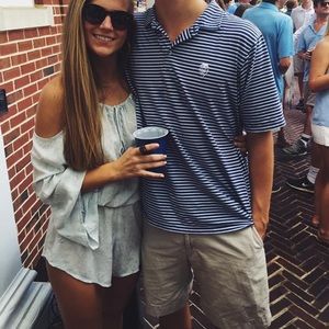 Blue Life light blue romper